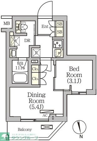 ARKMARK南品川の物件間取画像